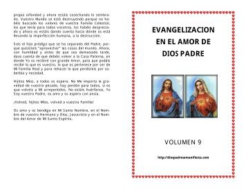 evangelizacion en el amor de dios padre - Dios Padre se Manifiesta