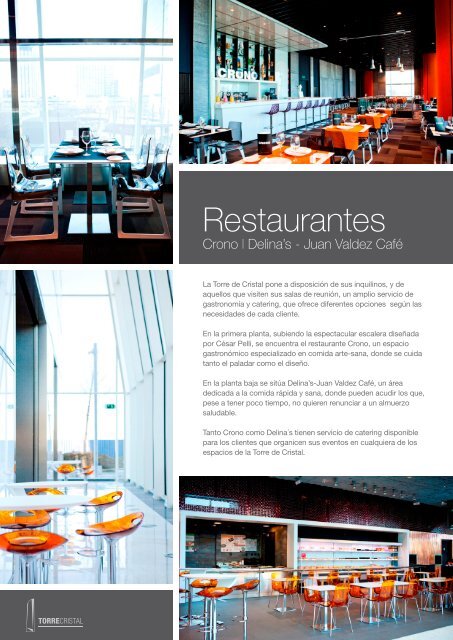 Restaurantes - Torre de Cristal