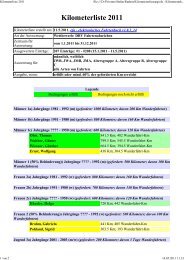 Kilometerliste erstellt am: 11.5.2011, efa - elektronisches ...