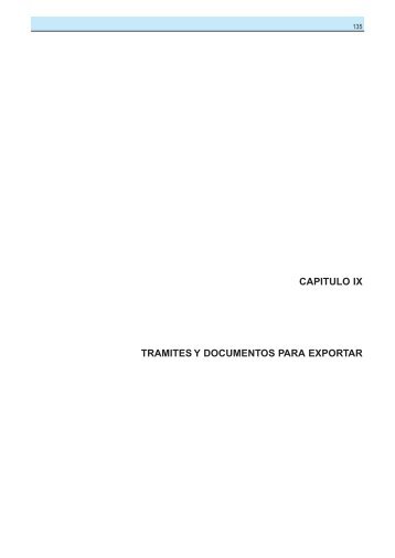 capitulo ix, tramites y documentos para exportar - Procomer