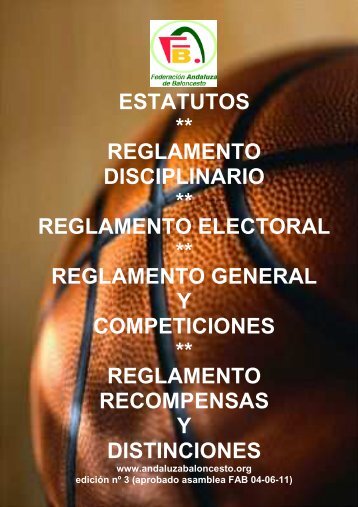Reglamentos de la FAB - Federación Andaluza de Baloncesto