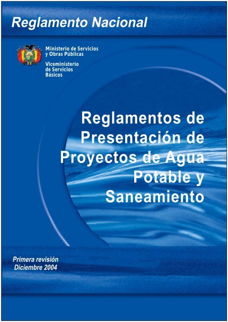 Reglamentos de Presentación de Proyectos de Agua Potable y ...