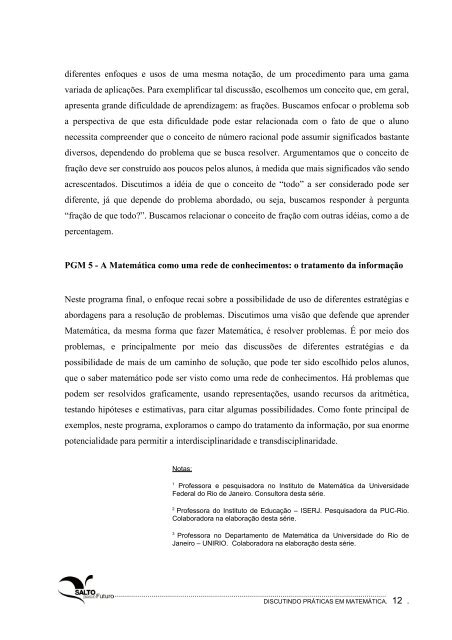 Discutindo Práticas em Matemática - TV Brasil