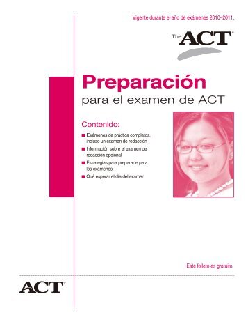 15076 Prep for the ACT Spanish - D230