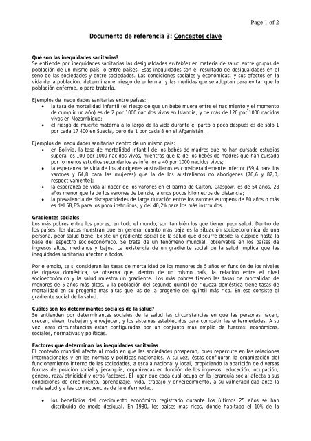 Documento de referencia 3: Conceptos clave