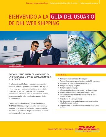 BIENVENIDO A LA GUÍA DEL USUARIO DE DHL WEB SHIPPING