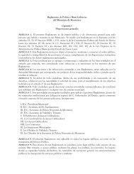 Reglamento de Policía y Buen Gobierno del Municipio de Monterrey ...