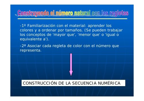 LAS REGLETAS DE CUISENAIRE (Números en color)