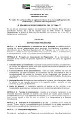 Reglamento Interno Asamblea Departamental del Putumayo ...