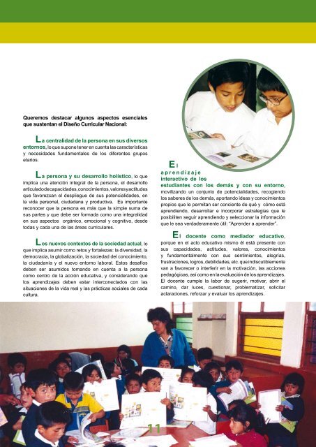 Diseñó Curricular Nacional - Ministerio de Educación