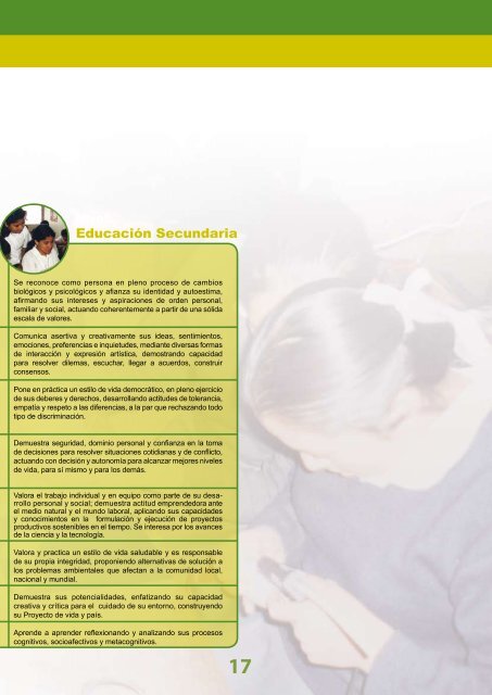 Diseñó Curricular Nacional - Ministerio de Educación