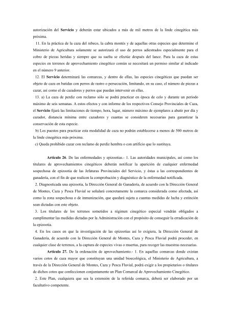 Decreto 506/1971. Reglamento de la Ley de Caza - El Soto