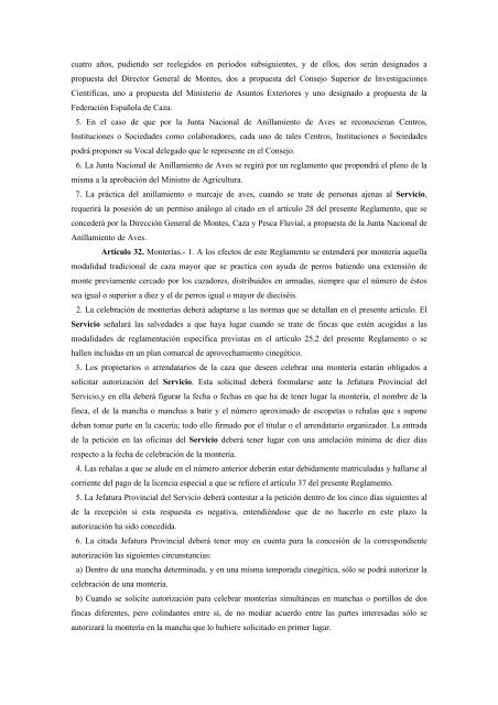 Decreto 506/1971. Reglamento de la Ley de Caza - El Soto
