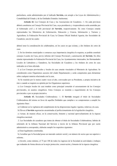 Decreto 506/1971. Reglamento de la Ley de Caza - El Soto