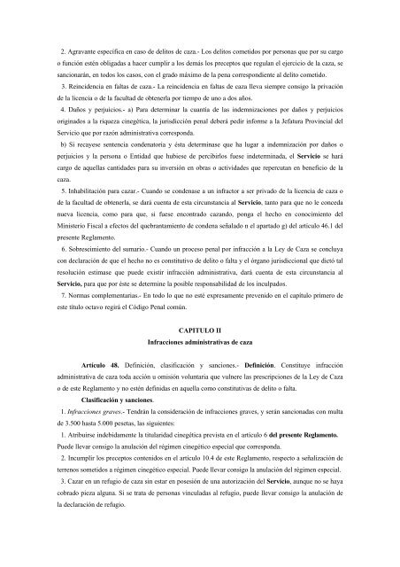 Decreto 506/1971. Reglamento de la Ley de Caza - El Soto