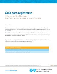 Cómo registrarse - Blue Cross and Blue Shield of North Carolina
