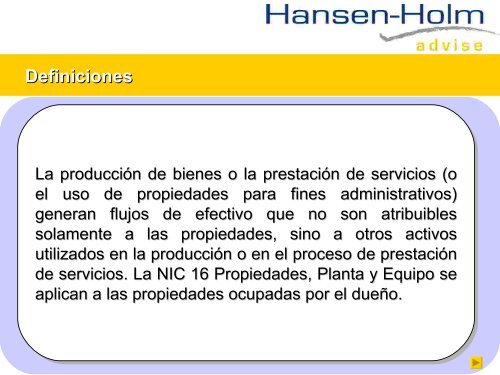 Propiedades de inversión