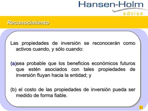 Propiedades de inversión