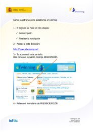 Cómo registrarse en la plataforma eTwinning 1.- El registro se hace ...