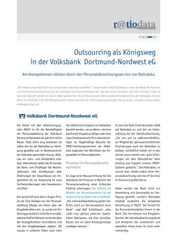 Anwenderbericht Volksbank Dortmund-Nordwest eG - ratiodata