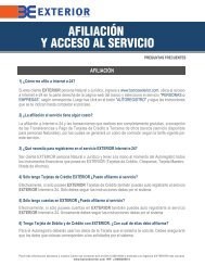 Transferencias, Pagos de TDC y Servicios - Banco EXTERIOR