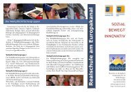 Flyer zum Schulprofil in Deutsch - Realschule am Europakanal