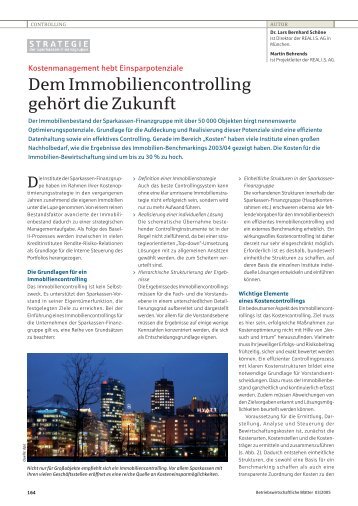 Dem Immobiliencontrolling gehört die Zukunft - Real IS