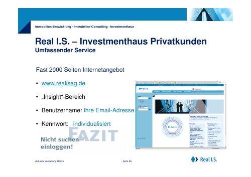 Real IS – Das Unternehmen