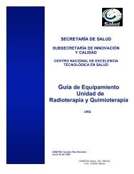 Guía de Equipamiento Unidad de Radioterapia y Quimioterapia