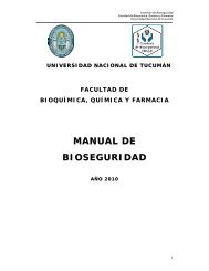 MANUAL DE BIOSEGURIDAD - Facultad de Bioquímica,Química y ...