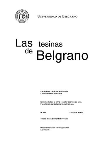 Las tesinas - Universidad de Belgrano