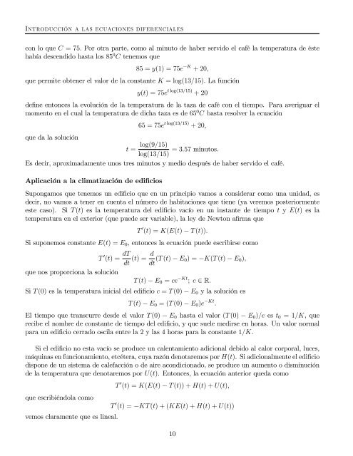 Métodos numericos: ecuaciones diferenciales ordinarias