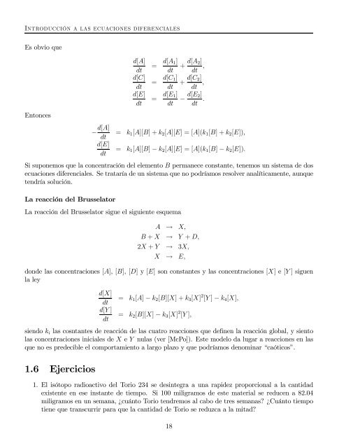 Métodos numericos: ecuaciones diferenciales ordinarias