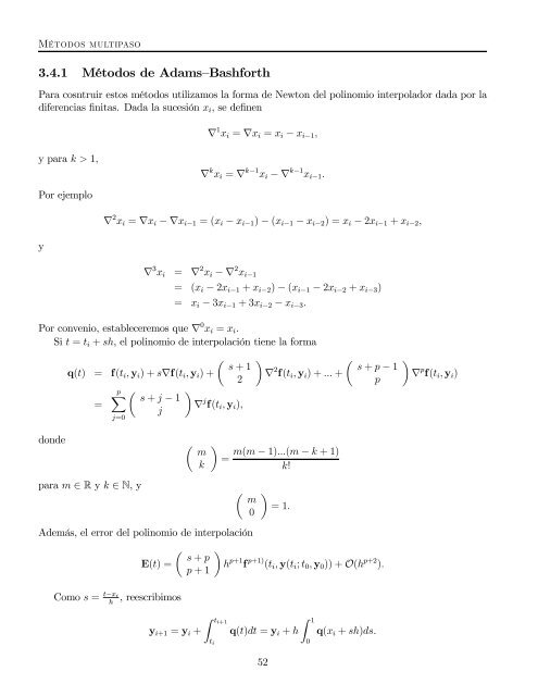 Métodos numericos: ecuaciones diferenciales ordinarias