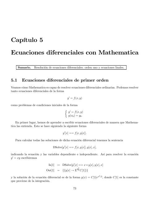 Métodos numericos: ecuaciones diferenciales ordinarias