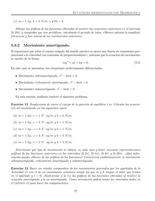 Métodos numericos: ecuaciones diferenciales ordinarias