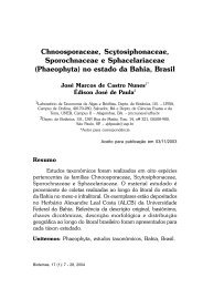 (Phaeophyta) no estado da Bahia, Brasil - Biotemas