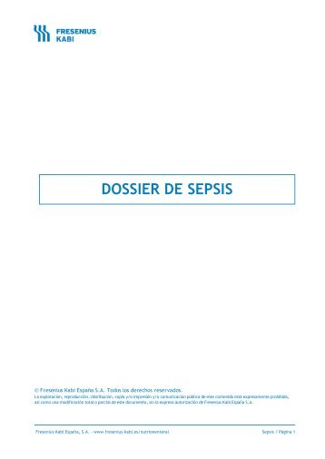 DOSSIER DE SEPSIS - Fresenius Kabi España