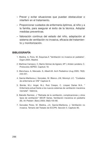 VENTILACIÓN MECÁNICA NO INVASIVA - Acta Sanitaria