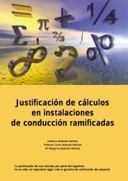 Justificación de cálculos en instalaciones de conducción ramificadas