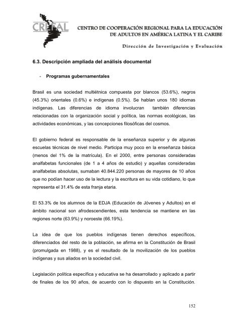 Mapeamiento crítico Identidades socio culturales en ... - Crefal