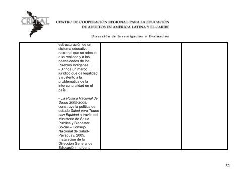 Mapeamiento crítico Identidades socio culturales en ... - Crefal