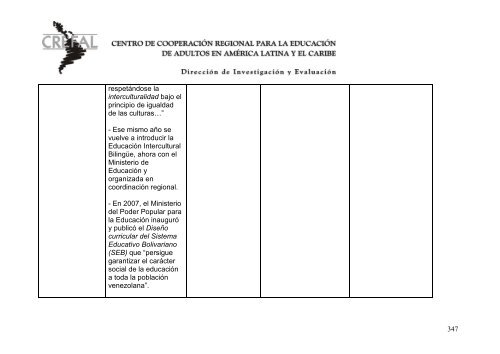 Mapeamiento crítico Identidades socio culturales en ... - Crefal