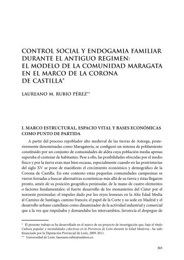 CoNTroL SoCIAL y ENdogAMIA FAMILIAr dUrANTE EL ANTIgUo ...