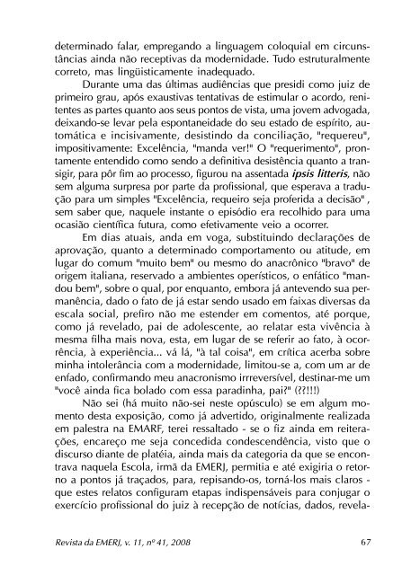 10 Anos da Revista EMERJ - Emerj - Tribunal de Justiça do Estado ...