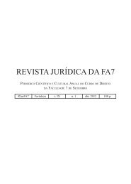 REVISTA JURÍDICA DA FA7