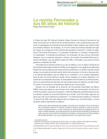 La revista Ferronales y sus 60 años de historia - Museo Nacional de ...