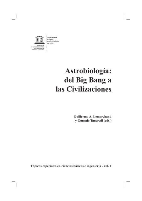Astrobiología: Del Big Bang a las Civilizaciones - SPIN - Unesco