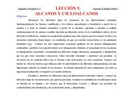 LECCIÓN 5. ALCANOS Y CICLOALCANOS