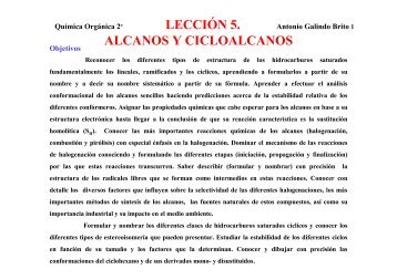 LECCIÓN 5. ALCANOS Y CICLOALCANOS